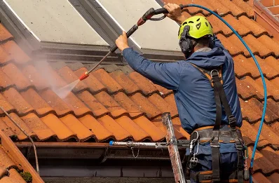 Démoussage et hydrofuge de toiture à Marcellaz